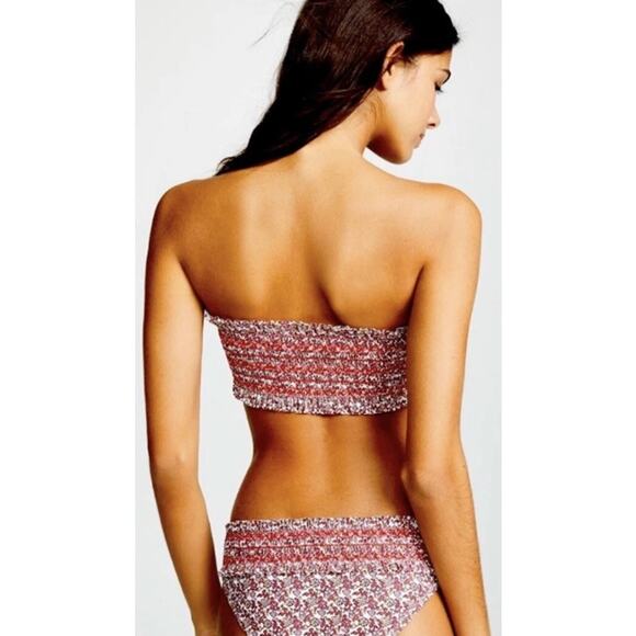 Tory Burch Costa‎ Bikini Set Wild Pansy Mini Size Large - Picture 3 of 13